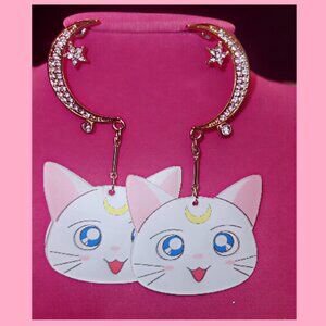 inspired Artemis earrings from sailor moon
